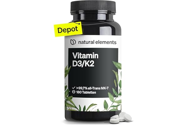 natural elements Vitamin D3 + K2 Tropfen
